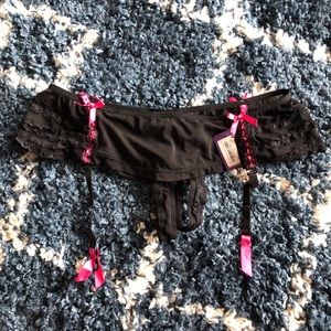 3/$20 Crotch less Panty Garter NWT